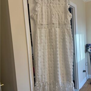 Petal & Pup White Lace Crochet Top